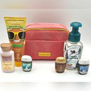 BATH & BODY WORKS NWT LOT Travel Case Lotions Hand Sanitizers Hand Soap